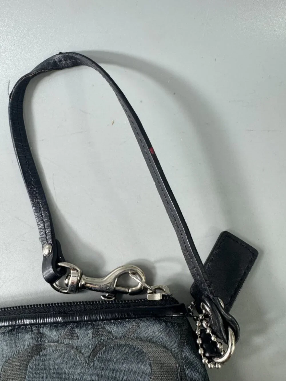 Coach black canvas